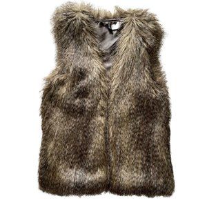 H&M FAUX FUR VEST Size 4